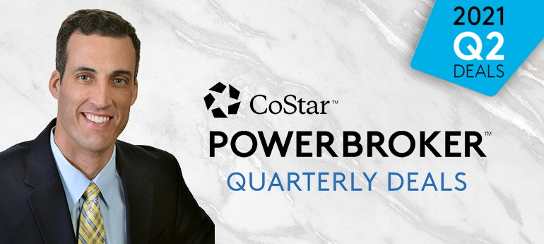 Christopher Smith Wins CoStar’s Q2 2021 Power Broker Quarterly Deals Award